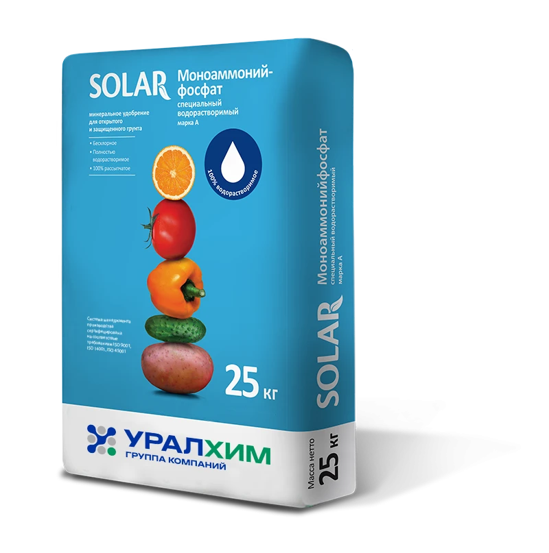 Удобрения Solar: Моноаммонийфосфат специальный водорастворимый